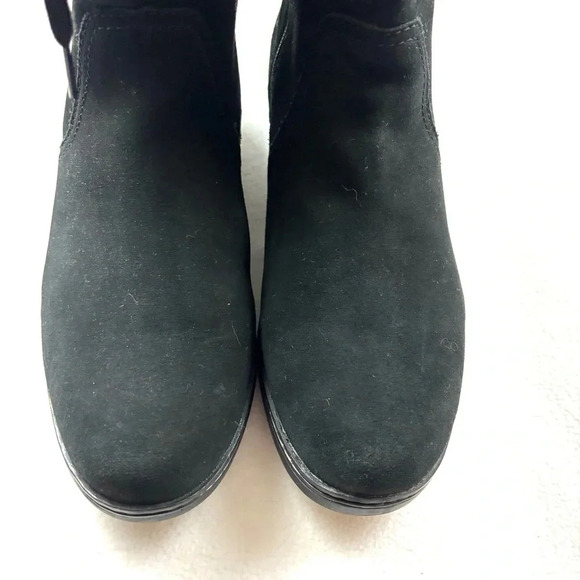 NWOT Clarks Black Lamb Wool Merrian Noble Wide Calf Knee High Riding Boot (9W) - Picture 10 of 15